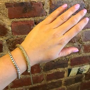 J. Crew -  clip on gem crusted bracelet